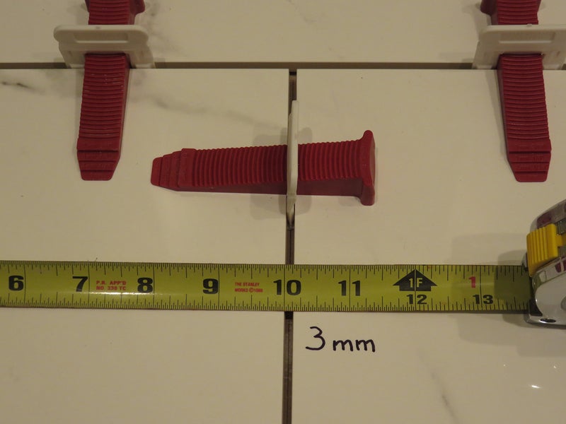 Perfect Level Master T-Lock PERFECT LEVEL MASTER Professional Anti lippage Tile Leveling System - Spacers Only - Red Wedges Not Included and Sold Separately (100, 3mm) - Image 3